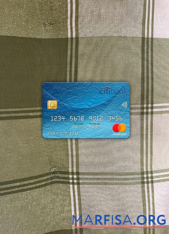 Realistic Italy Citibank mastercard photolook front template